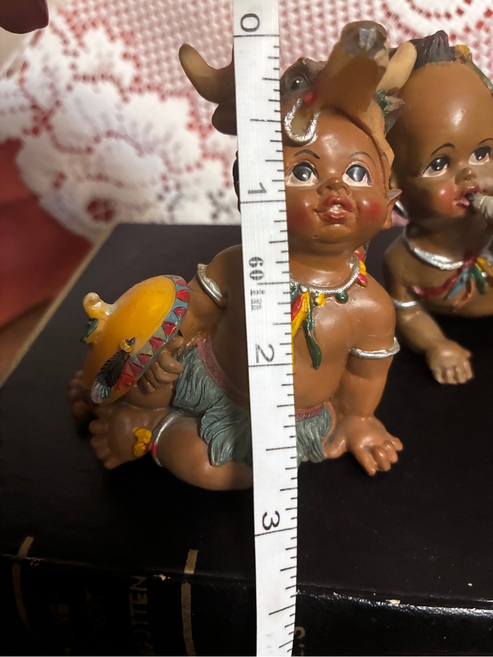 Vintage All God’s Children Tribal Baby Figurine Set of 3 Native American - Picture 15 of 15